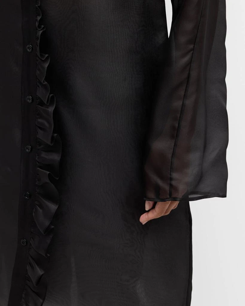 BITE Studios Radieux Ruffle Silk Organza Midi Shirtdress 5