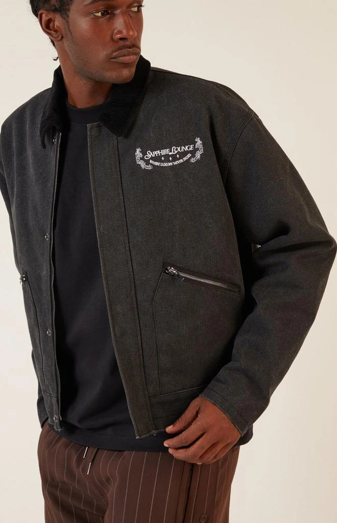 PacSun Sapphire Lounge Cropped Gas Jacket 4