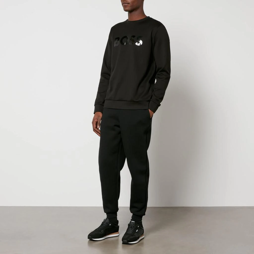 Hugo Boss BOSS Green Salbo Mirror Textured Cotton-Jersey Sweatshirt 3