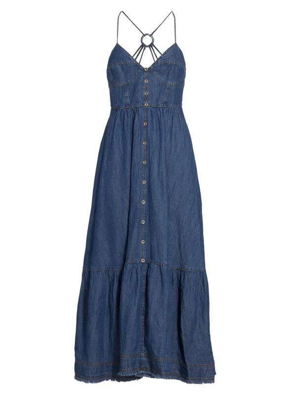 En Saison Sere Denim Midi-Dress 6
