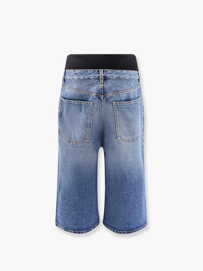Alaia Denim bermuda shorts with ribbed band 5