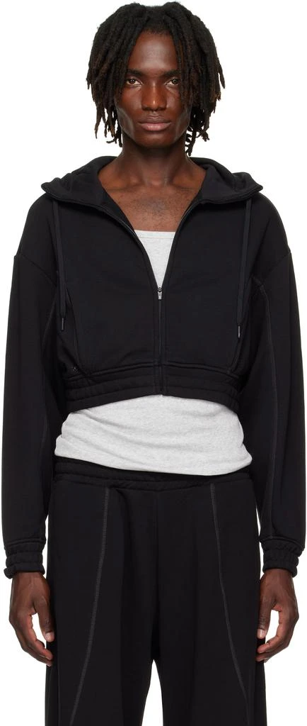 On Black FKA twigs Edition Club Cropped Hoodie 1