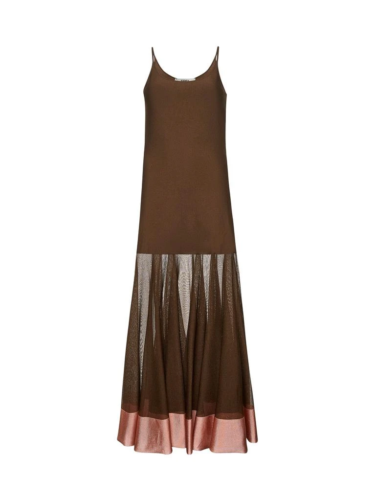 Fendi FENDI | Brown viscose long dress | Women | 42 - Dresses & Skirts -  BeyondStyle