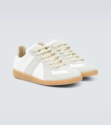 Maison Margiela Replica leather and suede sneakers 5