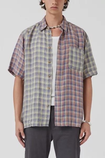 Barney Cools Barney Cools Linen Plaid Short Sleeve Shirt