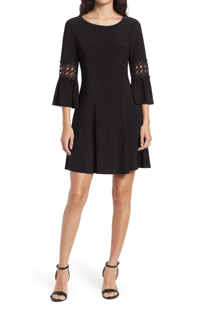 Floral Dream Embroidered Bell Sleeve Dress