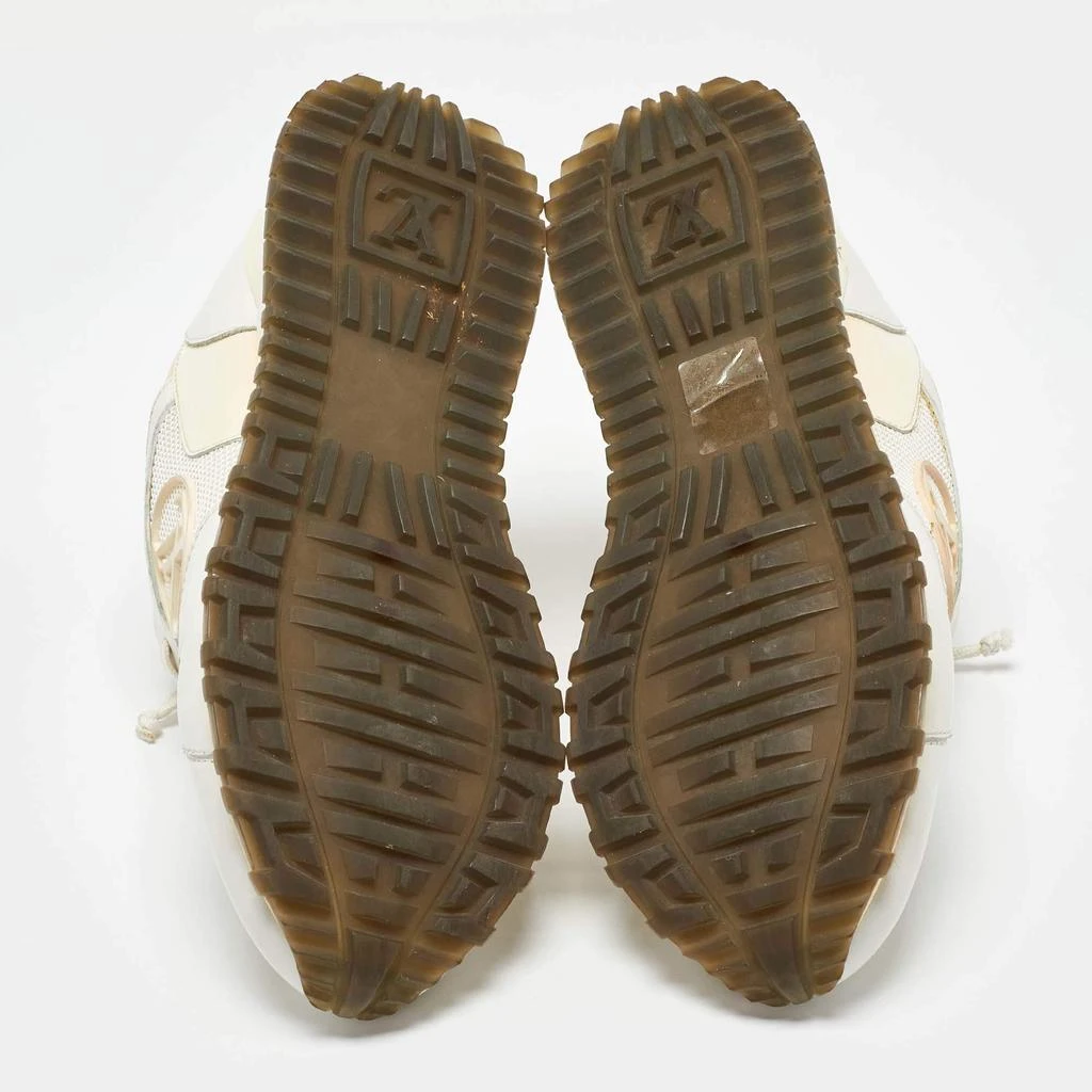 Louis Vuitton Louis Vuitton White Leather and Mesh Run Away Sneakers Size 37 6