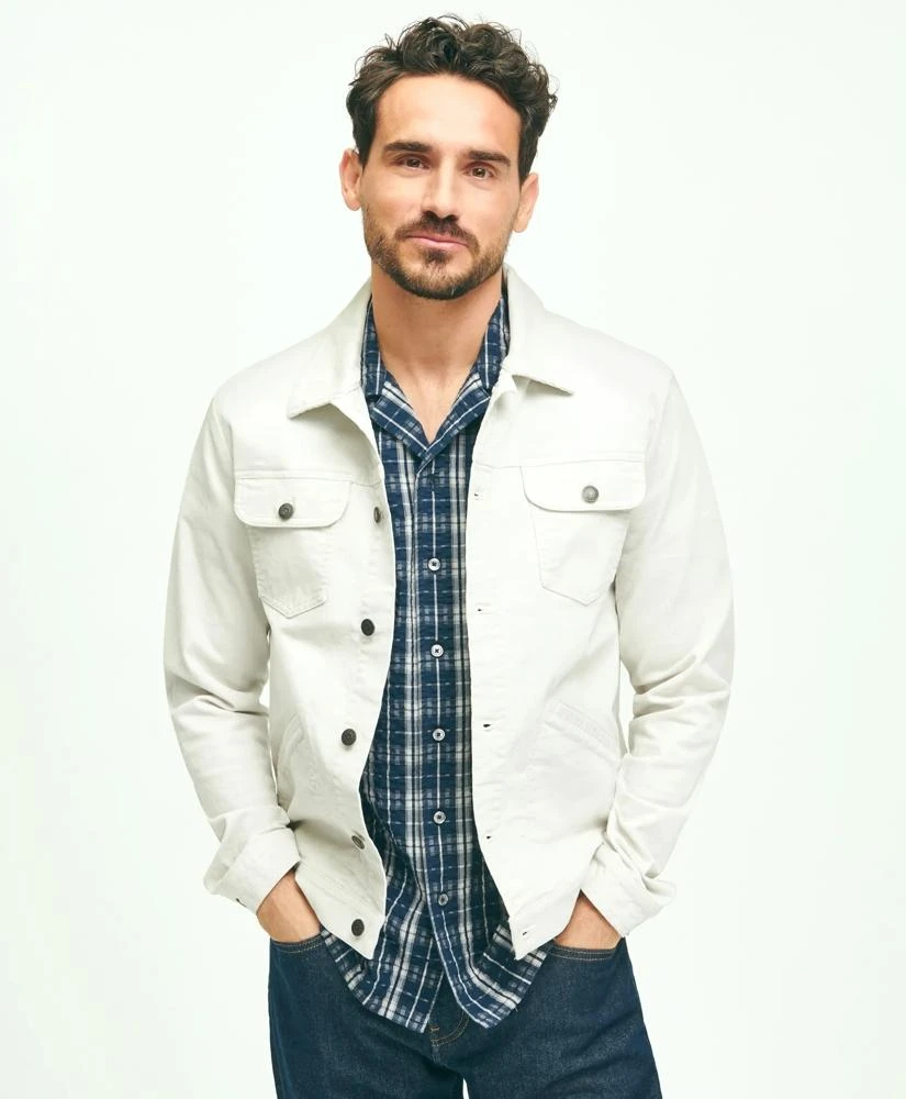 Brooks Brothers Medium Wale Corduroy Trucker Jacket 2