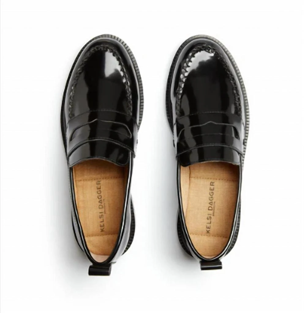 Kelsi Dagger Women Lens Leather Loafers In Black 3