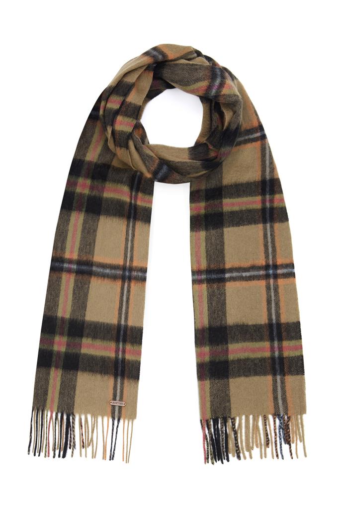 Hortons England Hortons England -  100% Lambswool Checked Scarf - Black Check