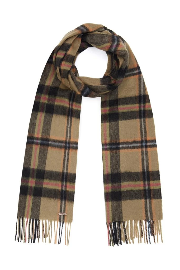 Hortons England Hortons England -  100% Lambswool Checked Scarf - Black Check 1