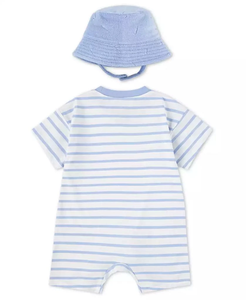 NIKE Baby Boys Short Sleeve Romper with Bucket Hat 2