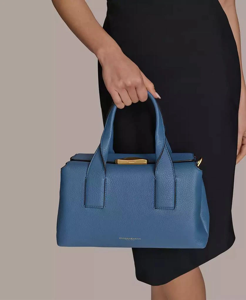 Donna Karan Amagansett Soft-Rolled Leather Mini Satchel Bag 6