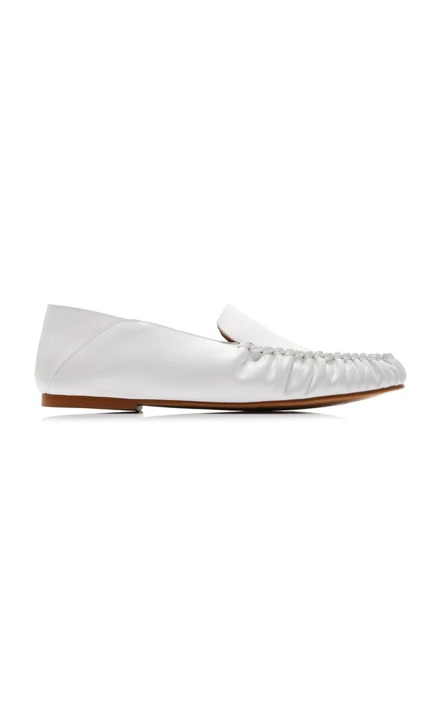 Flattered Flattered - Bonbon Leather Loafers - White - IT 37 - Moda Operandi 1