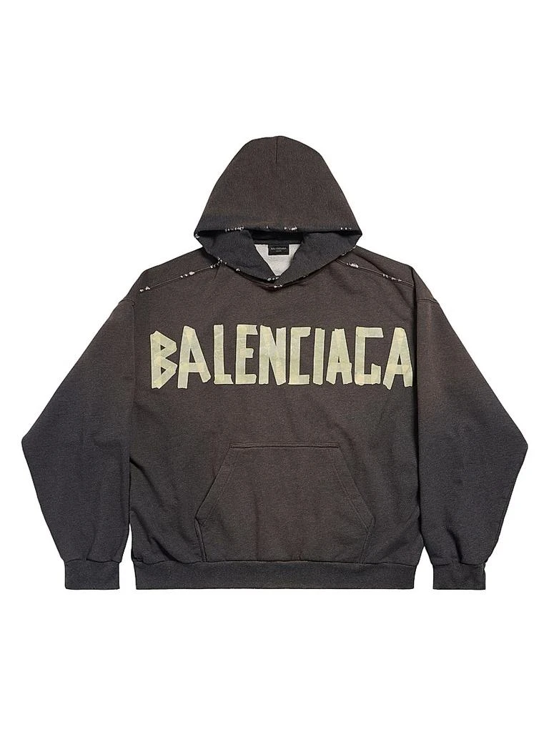Balenciaga Tape Type Ripped Pocket Hoodie Large Fit 1