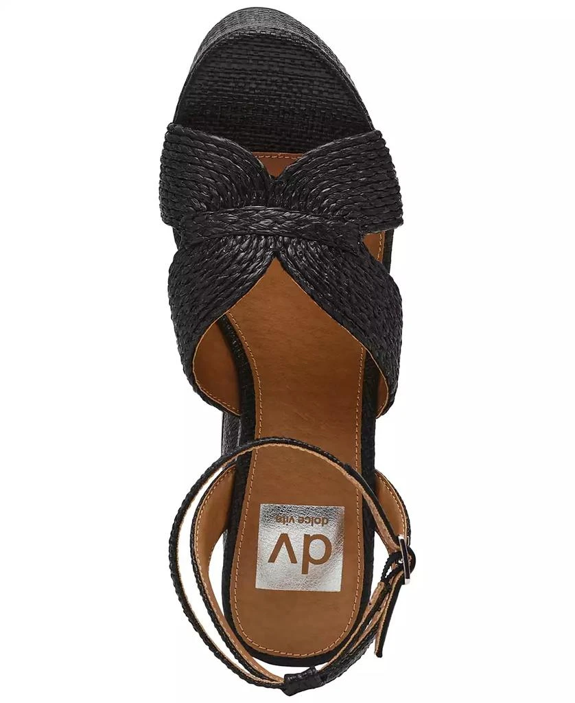 DV Dolce Vita Waylan Raffia Platform Dress Sandals 4
