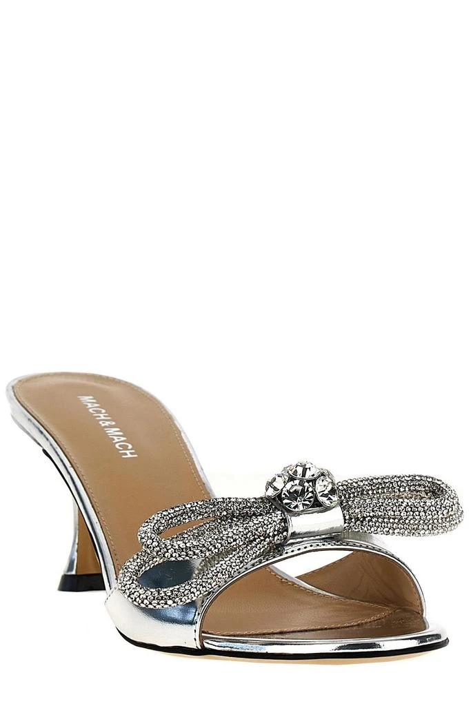Mach & Mach Mach & Mach Double Bow Embellished Slip-On Mules 2