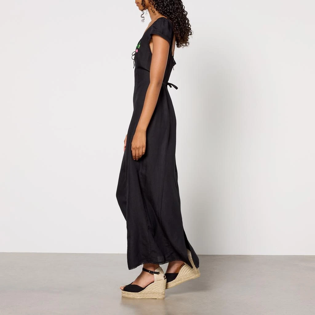 Rixo Tahlee Linen-Blend Midi Dress 3