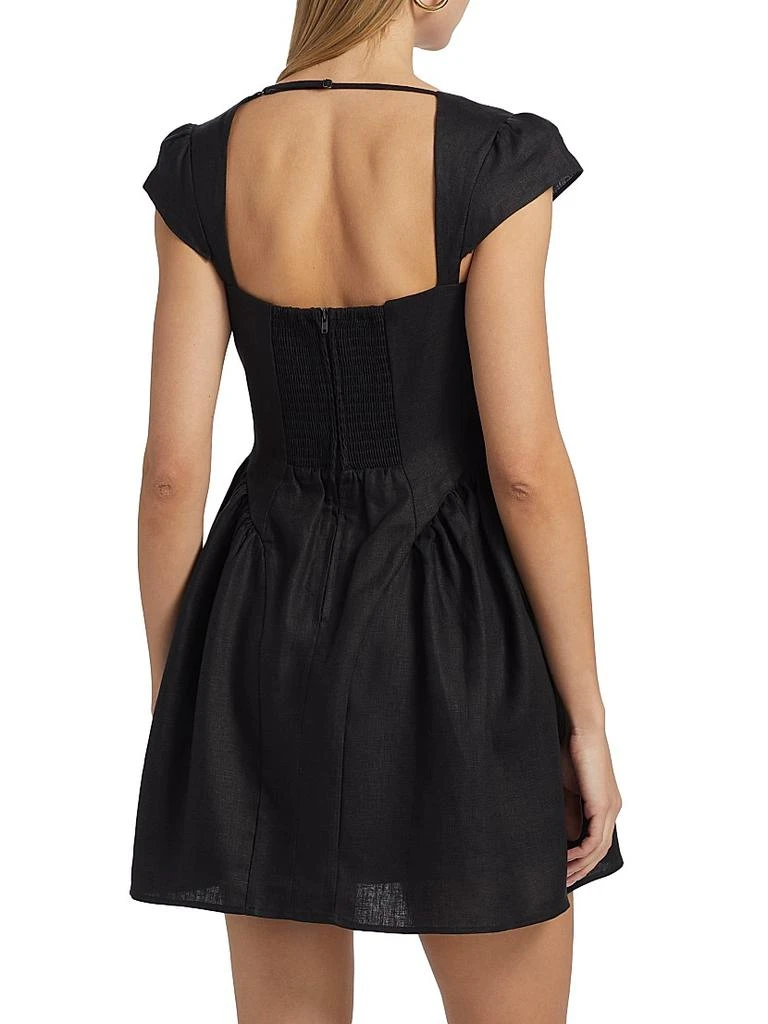 Reformation Oaklyn Linen A-Line Minidress 5