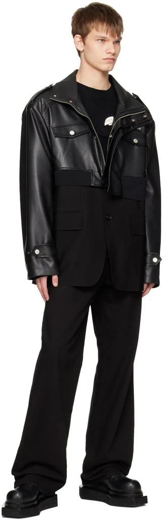 Feng Chen Wang Black Distressed Sweater 4