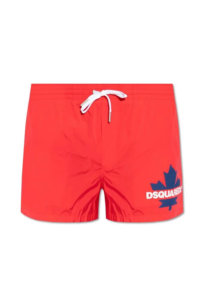 Dsquared2 Dsquared2 Logo Printed Drawstring Swimming Shorts 1