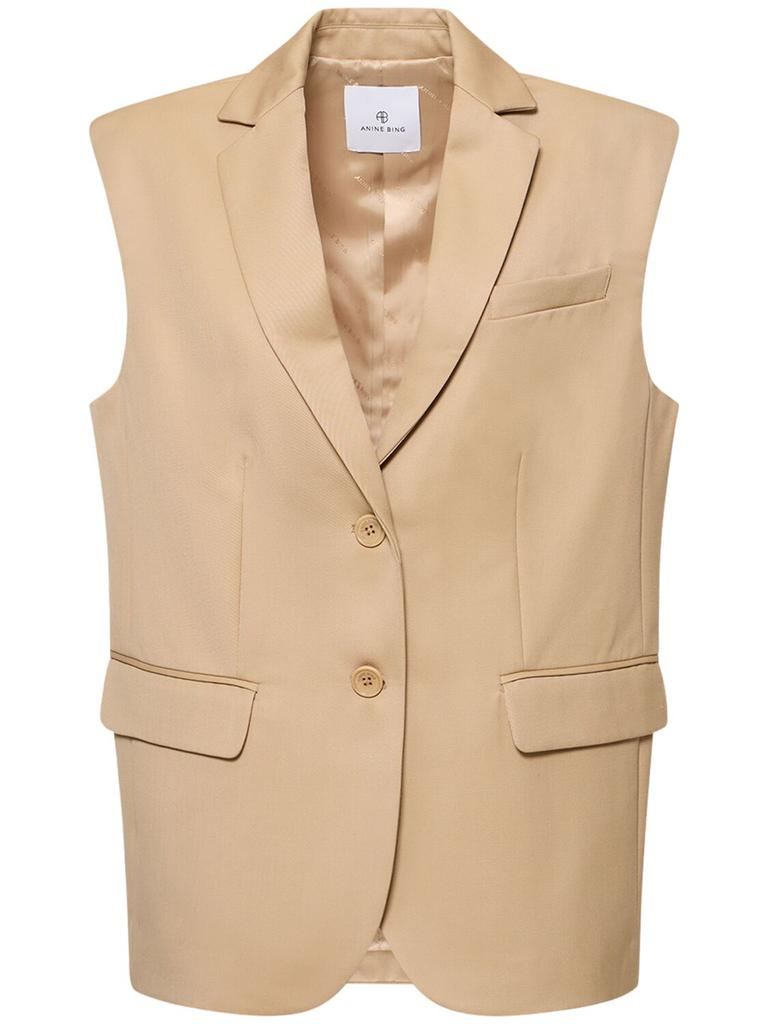 ANINE BING Tay Wool Vest