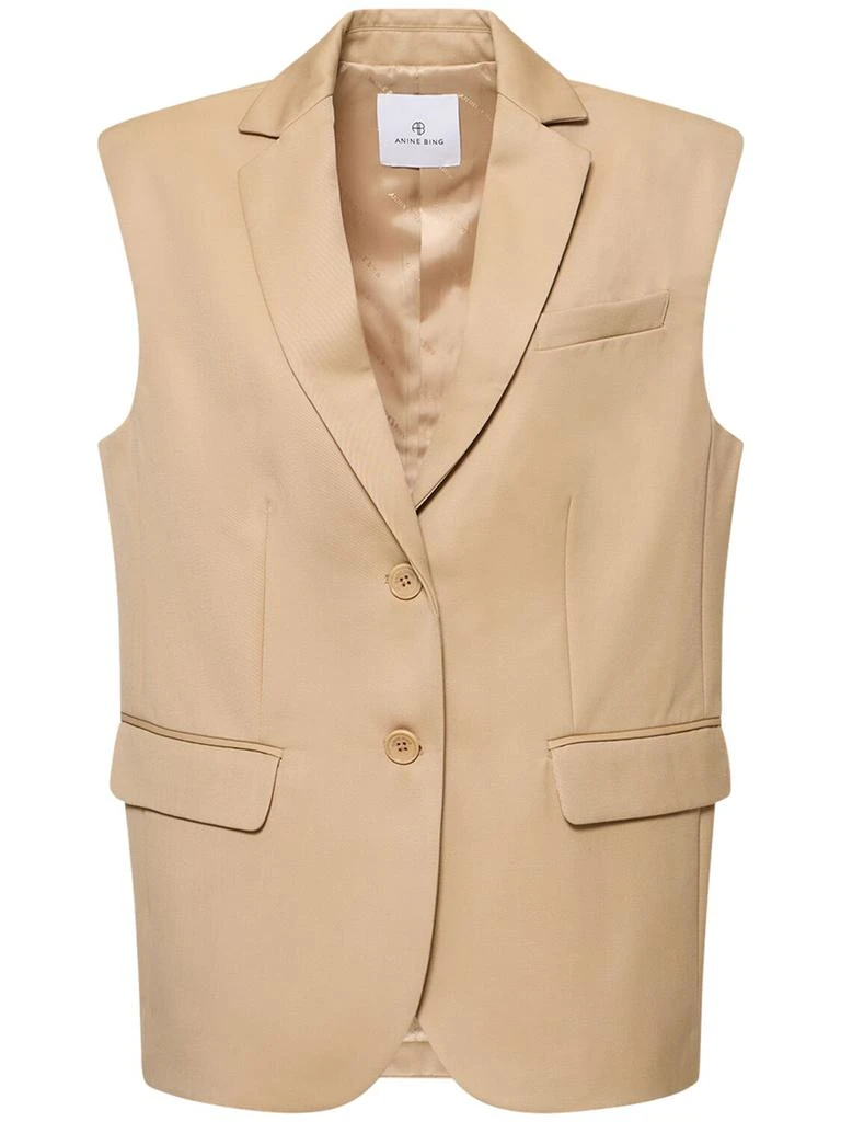 ANINE BING Tay Wool Vest 1