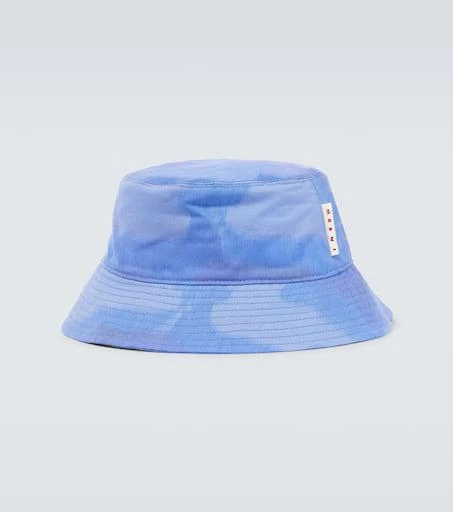 Marni Tie-dye canvas bucket hat 1