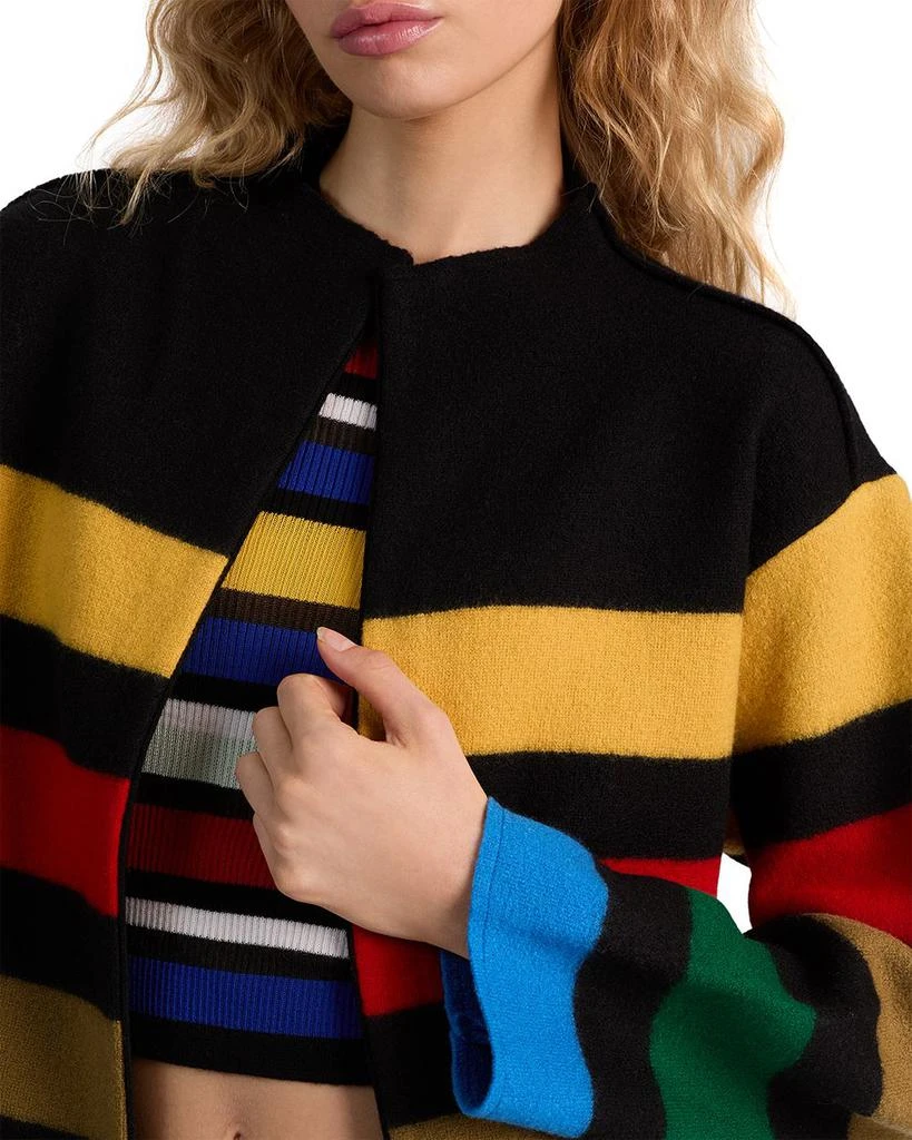 Alice + Olivia Pearson Striped Sweater Jacket 5