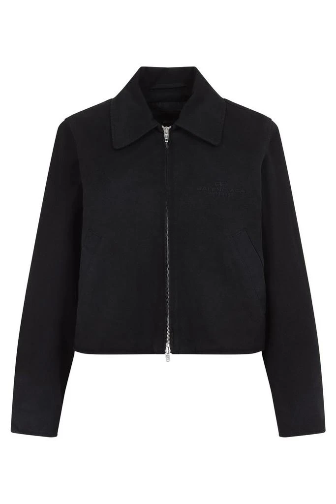 Balenciaga Balenciaga Zip-Up Shirt Jacket from Cettire