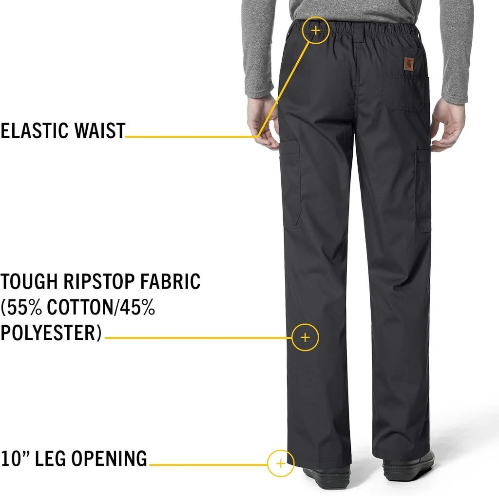 Carhartt Carhartt Scrubs C54108 Men's Classic Fit Ripstop Boot Cut 8-Pocket Cargo Pant 5
