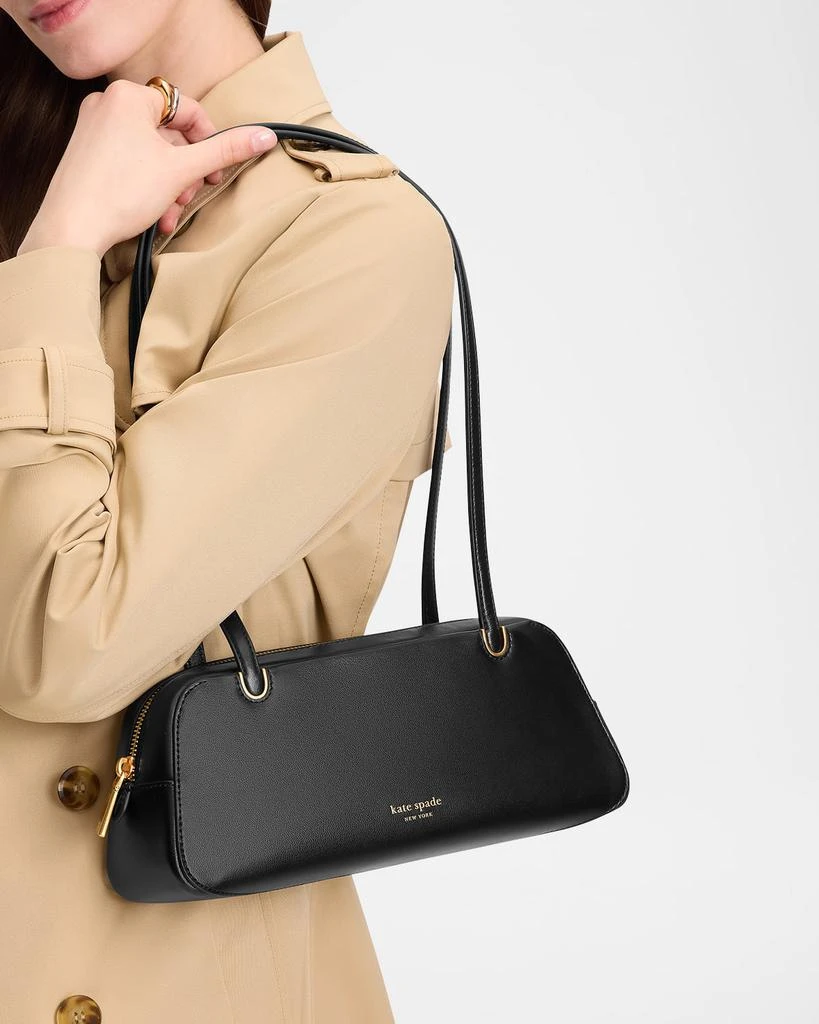 Shop grace east-west grain leather shoulder bag on Sale at