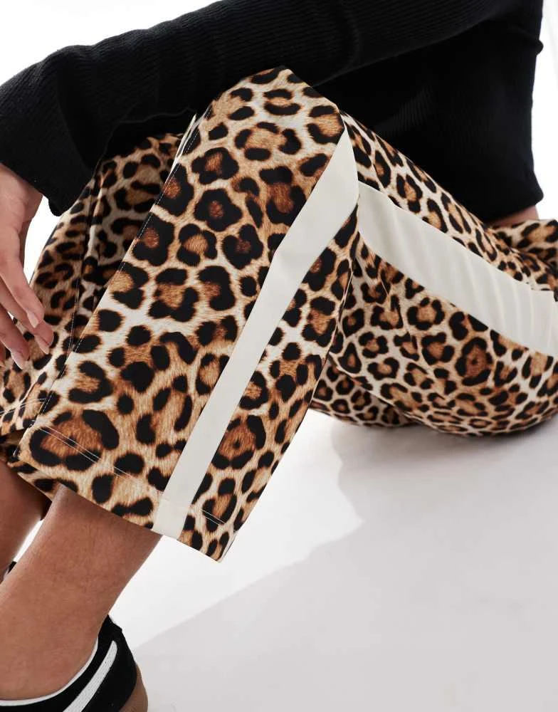 Puma Puma T7 straight leg trousers in leopard print 3