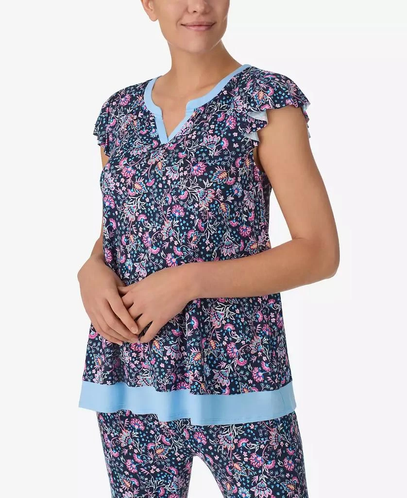 Ellen Tracy Women
s Short Sleeve Cropped PJ Set 8