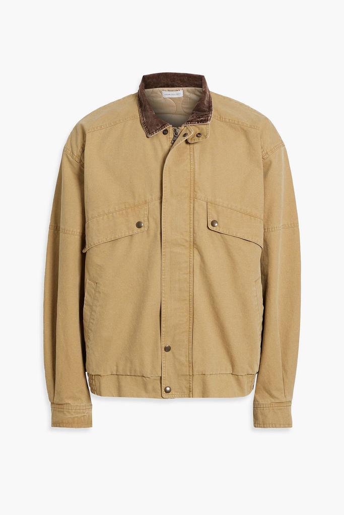 John Elliott Corduroy-trimmed cotton-canvas jacket