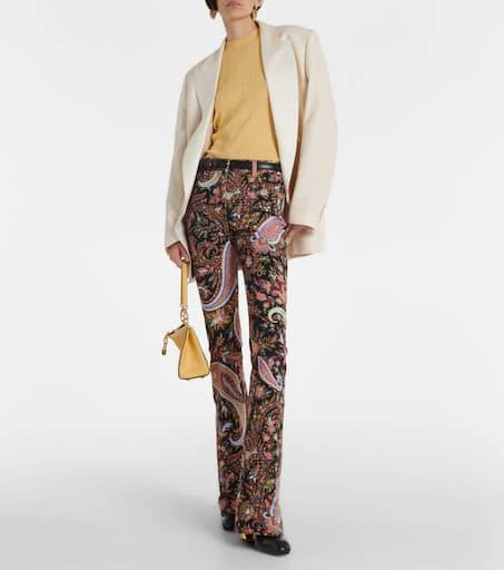 ETRO Paisley high-rise flared jeans 2