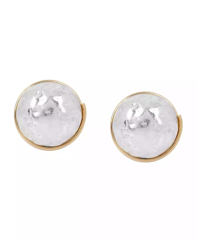 Robert Lee Morris Two-Tone Bead Stud Earrings