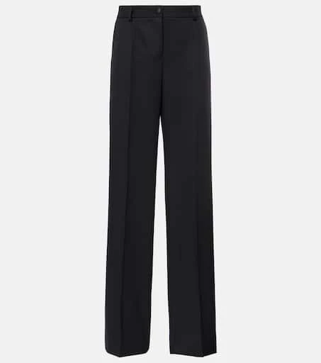 Dolce 
Gabbana Wool and silk gabardine wide-leg pants 1