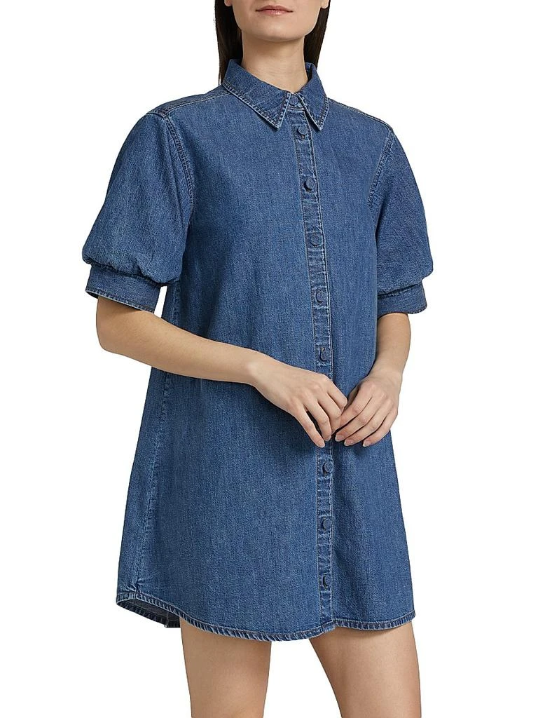 FRAME The Play Cotton Denim Minidress 4