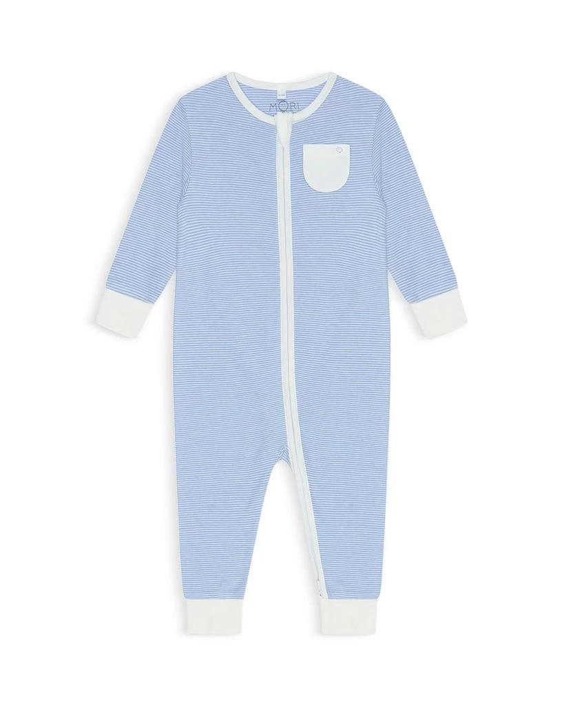 MORI Boys' Clever Zip Baby Pajamas, 3 Pack - Baby 5