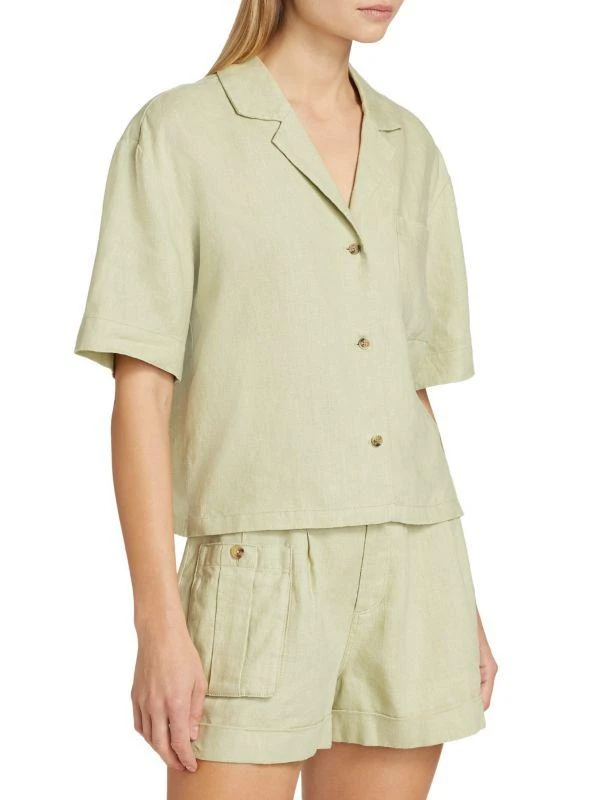ATM Anthony Thomas Melillo Heavyweight Linen Camp Shirt 3