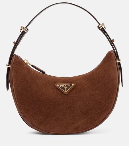 【送料&関税込】Prada Brown Suede Big ArquA£A¨ Handbag Prada Brown Suede Big Arqua Handbag | ModeSens