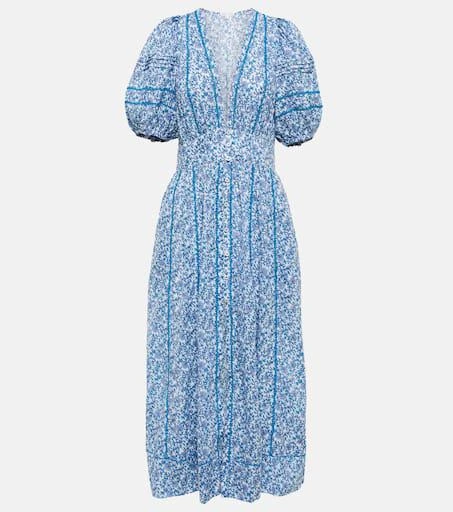 Poupette St Barth Reine floral midi dress 1