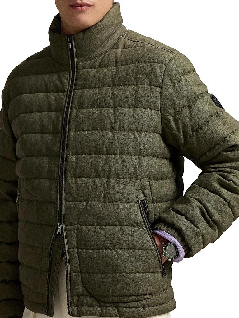 Ralph Lauren Quilted Linen Down Jacket 5