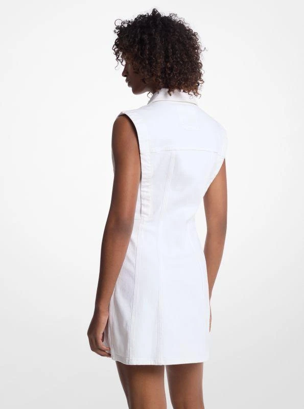 Michael Kors Stretch Denim Sleeveless Shirtdress 2
