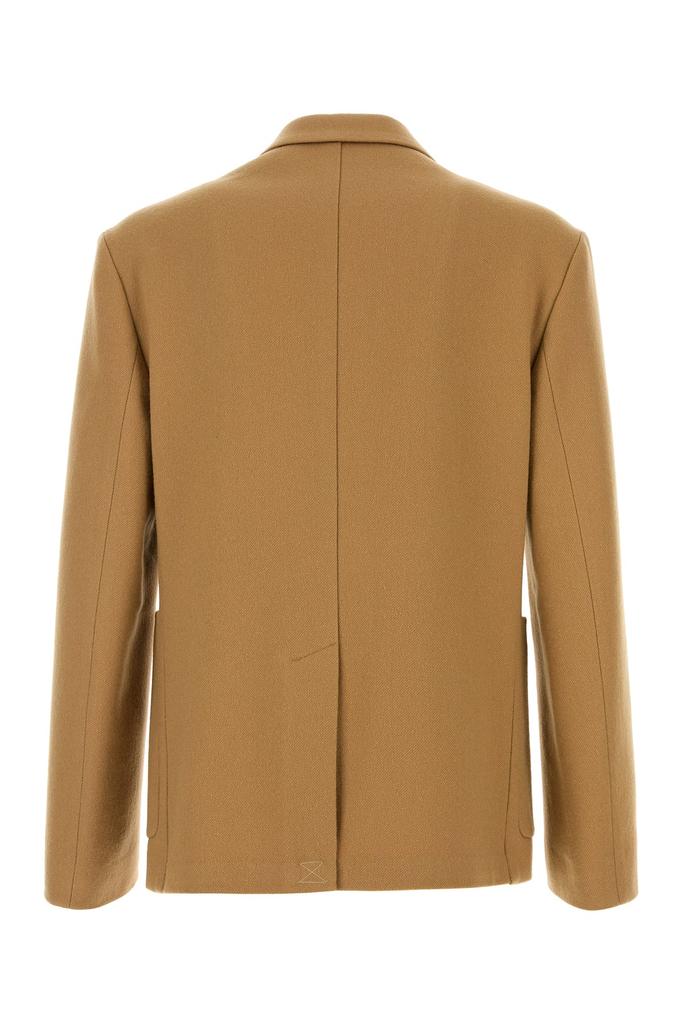 Dries Van Noten Camel wool blend Barleys blazer