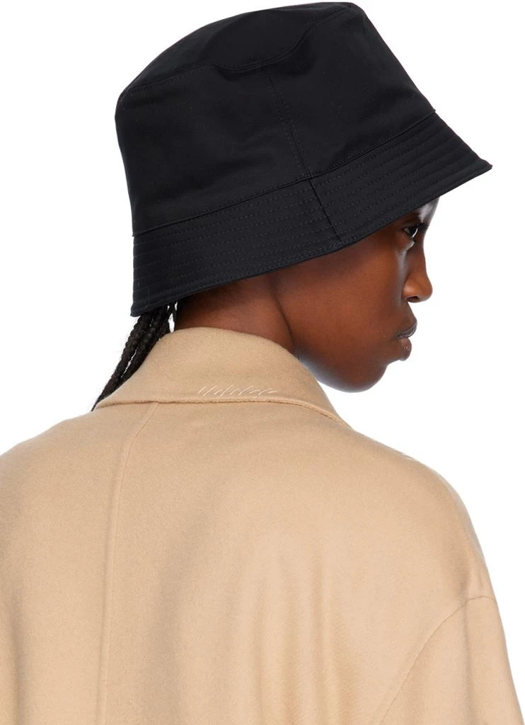 Marni Black Embroidered Logo Bucket Hat 3