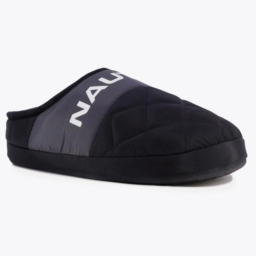 Nautica Mens Nylon Fleece-Lined Slipper 1