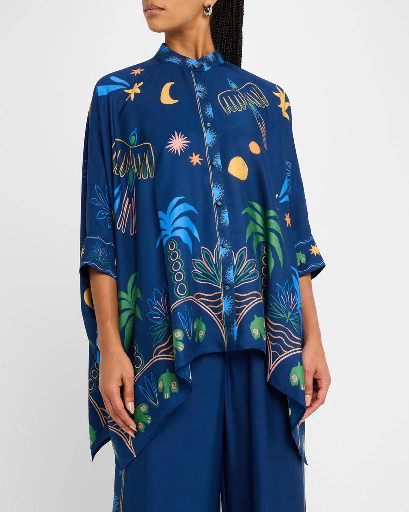 Johnny Was Katia Oversized Handkerchief Blouse 4