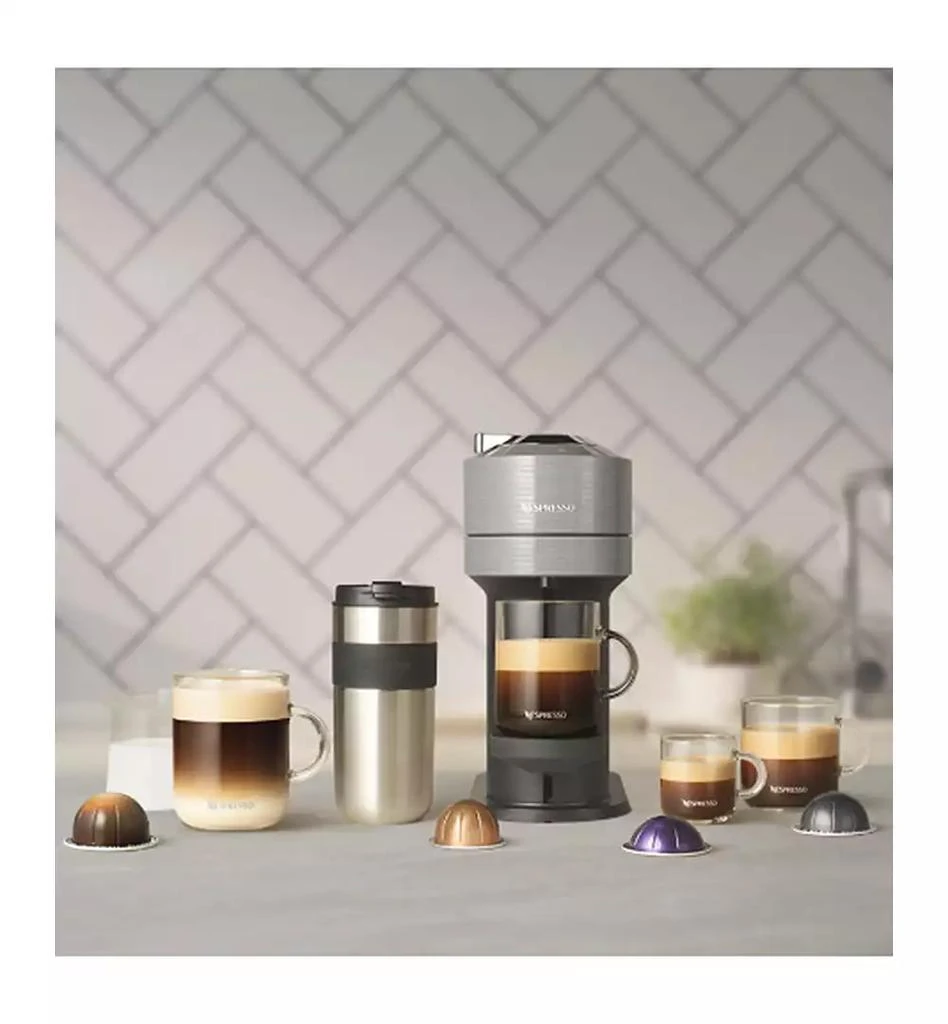 Nespresso Vertuo Next Deluxe Coffee and Espresso Machine by De'Longhi in Chrome 6